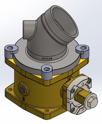 Swivel Valve Flange x Vic 45 Deg