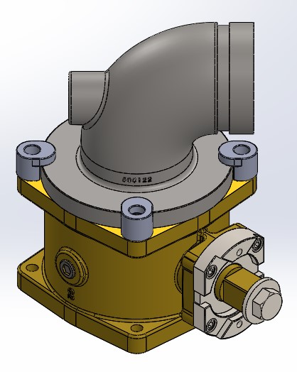 Swivel Valve Flange x Vic 90 Deg