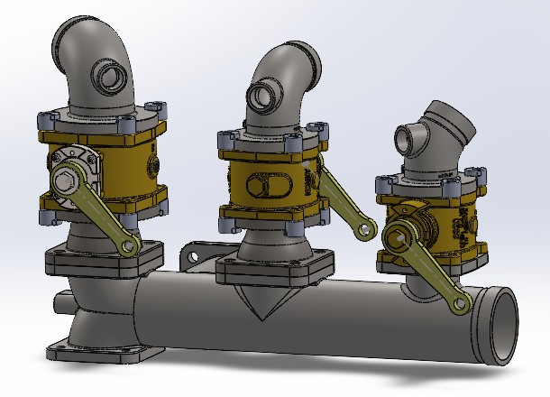 Swivel Vavle Flange Asy View 2